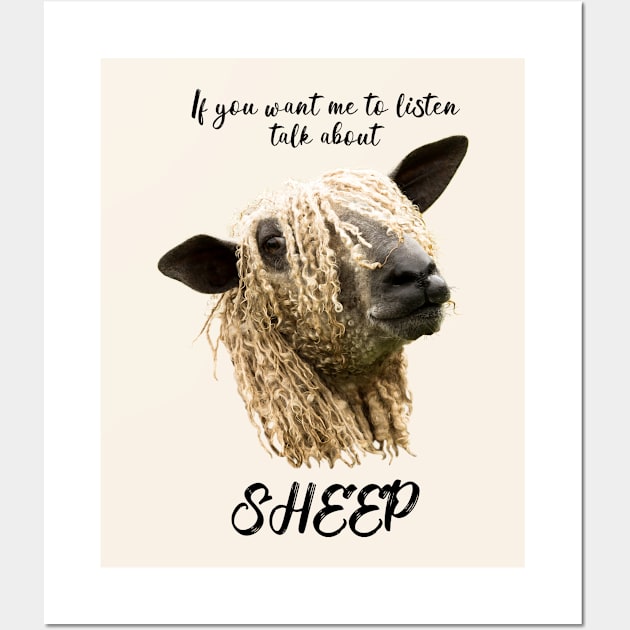 Talk About Sheep, Wensleydale Wall Art by Jane Stanley Photography